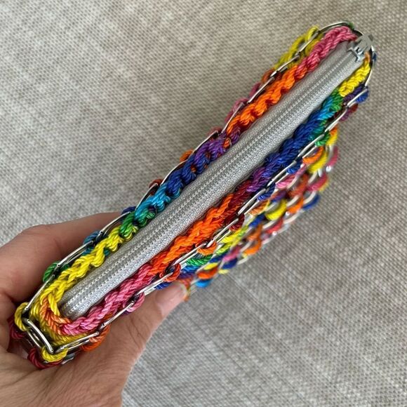 SODA TAB CLUTCH BAG, like new! In rainbow colors UNIQUE! - Picture 5 of 10